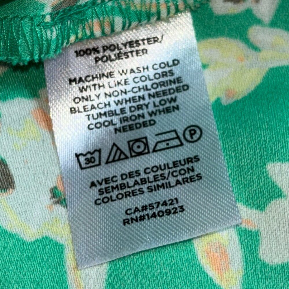 LOFT Outlet Green Floral Below Knee Skirt XL - Picture 5 of 5